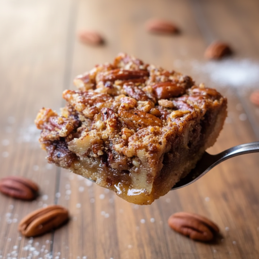 Pecan Pie Bar Bakery-Style Recipe - Soft, Rich, Tastes Like Home (Instant Download)