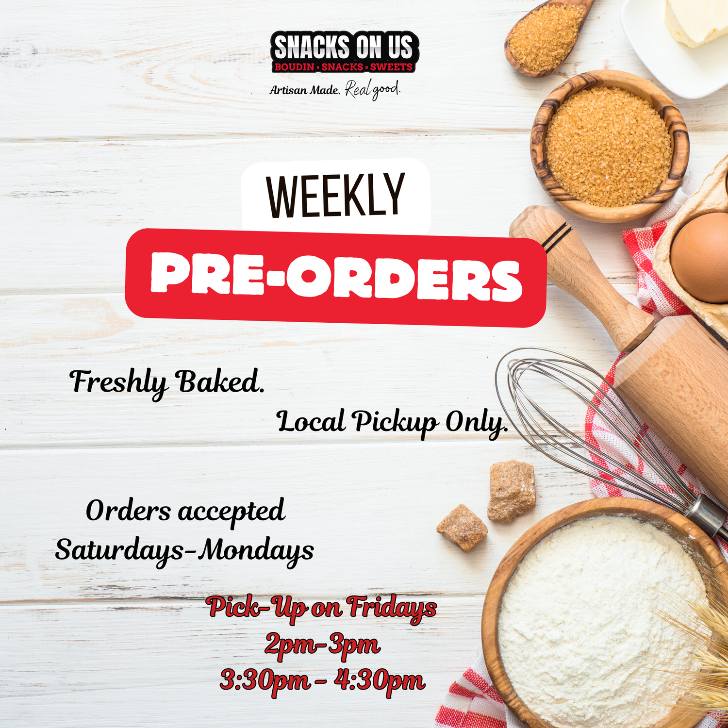 Weekly Pre-Order Menu