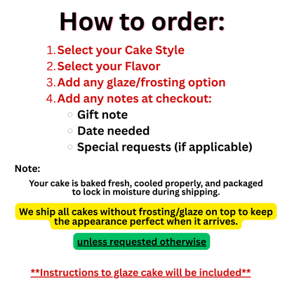 Signature Pound Cakes, Bundt Cakes & Celebration Cakes - Fresh-Baked