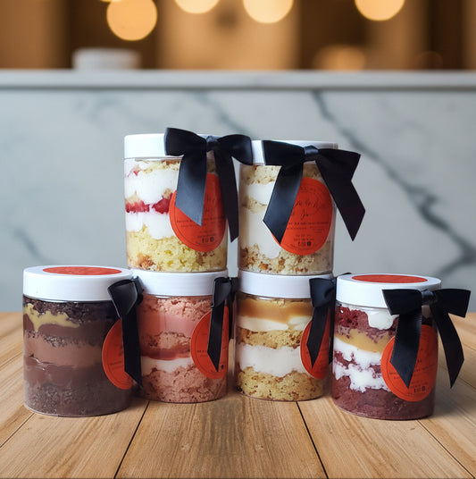 Premium Signature Cake Jars - Layered Gourmet Desserts in a Jar